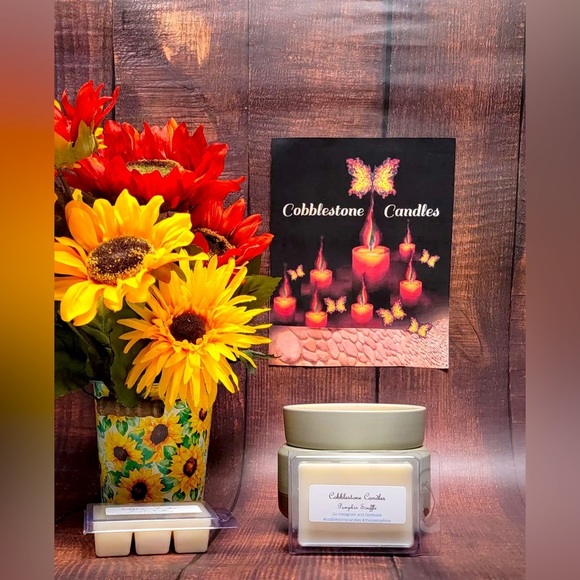 🎃 Pumpkin Soufflé Soy Wax Melt home scent Cobblestone Candles - Picture 1 of 3